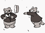 Bear Cake Fight